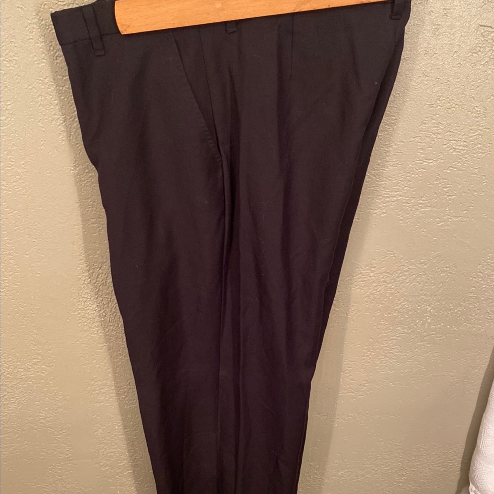 Chaps Black Formal Dress Pants Straight-Leg